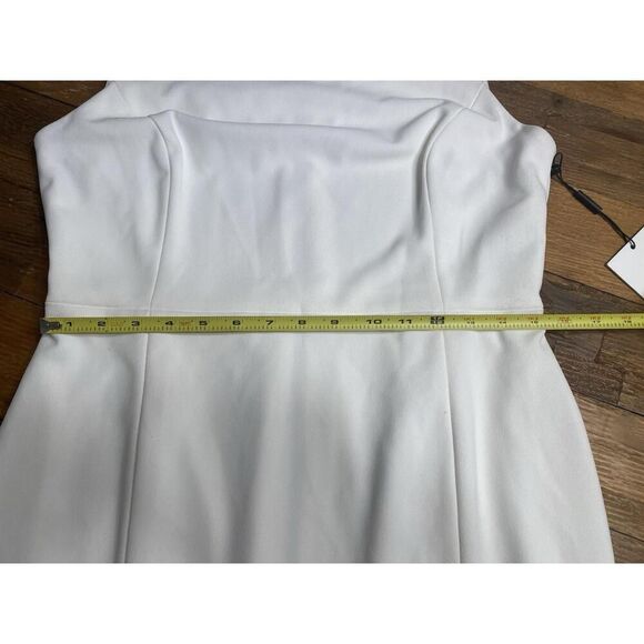 Calvin Klein size 10 NWT White Sleeveless Round Neck Back Zip Sheath Dress - Picture 9 of 13